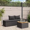 VidaXL 46224, Lounge, Obite siedzisko, Technorattan, Stal, Podgląd zdjęcia produktu 2