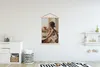 MuchoWow® Textilposter Gemälde - Frau - Wein - Öl 120x180 Produktbild-Vorschau 2
