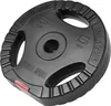 A single black weight plate with a red accent is shown against a white background. Náhľad obrázku produktu