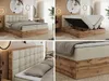 MKS MEBLE Boxspringbett 200x200 mit Bettkasten Eiche, Produktbild-Vorschau 2