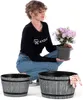 KADAX Donica Ogrodowa Osłonka 30+40cm Jasny Szary Podgląd zdjęcia produktu 10
