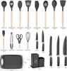 Set Mit 19 Messer- Und Küchenutensilien Im Ständer E-6069 Produktbild-Vorschau 6