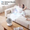 Tischventilator, leiser Ventilator mit 100° Oszillation & Produktbild-Vorschau 7