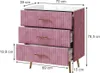 Komoda Vicco Velia Różowy 70 x 78.5 cm z 3 szufladami, Podgląd zdjęcia produktu 3