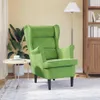 kreslo vidaXL Light Green Velvet Náhľad obrázku produktu 3