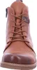 A close-up front view of a brown leather boot. Produktbild-Vorschau