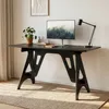 Schreibtisch 'Bostenenna' 120 x 60 x 75 cm Schwarz mit Produktbild-Vorschau 1