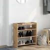 vidaXL Botník Artisan dub 60x25x62 cm Materiál na bázi Náhled obrázku produktu 3