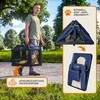 CADOCA® Cage de transport XXL Bleu pour animaux chien chat Voir les images du produit 3