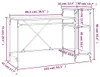 vidaXL Psací stůl s policí Sonoma dub 135x50x90 cm výrobek Náhled obrázku produktu 8