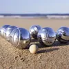 Relaxdays Boule Kugeln, 6 Stahlkugeln, Set mit Zielkugel, Produktbild-Vorschau 2