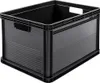 A black storage box is shown against a white background. Náhled obrázku produktu