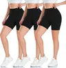 BLONGW 3er Set Damen Highwaisted Sport Shorts Schwarz S-M Produktbild-Vorschau 1