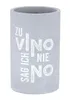 Flaschenkühler H21cm Beton Grau Weinkühler Spruch Zu Vino Produktbild-Vorschau 1