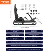 A diagram and specification sheet for a racing sim cockpit. Produktbild-Vorschau
