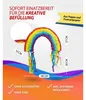 Regenbogen Pinata bunt 58 x37cm Kinder Partyspiel Produktbild-Vorschau 4