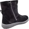 A black suede boot is shown from the side. Anteprima dell’immagine prodotto