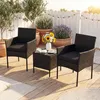 KOMFOTTEU Gartenmöbel Set, Balkonmöbel Set Rattan mit Produktbild-Vorschau 2