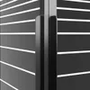 vidaXL Duschkabine mit Streifen ESG 80x80x180 cm Schwarz Produktbild-Vorschau 12