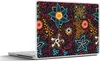 MuchoWow® Laptop Aufkleber Sticker Cover Blumen - Rot - Produktbild-Vorschau 1