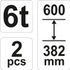 2x YATO YT-17312 Unterstellböcke Abstellböcke 6t Produktbild-Vorschau 3