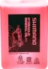 A pink bottle of Shimano hydraulic mineral oil for disc brakes. Produktbild-Vorschau