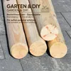 TIMBERMIK Holzpalisaden Ø 6x240 cm 4er-Set Beidseitig Produktbild-Vorschau 5