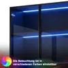 Witryna Flieks z oświetleniem LED i szufladami, witryna Podgląd zdjęcia produktu 4