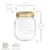 4x Klar 700ml Quattro Stagioni Glasshalterung Gläser - Produktbild-Vorschau 3