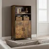 Relaxdays Keukenkastje, industriële stijl, bruin Productafbeelding-voorbeeld 3