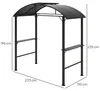 Outsunny Grillpavillon 233 x 110 x 235 cm winddicht Produktbild-Vorschau 3
