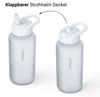 Trinkflasche 1L Sport Flasche Wasserflasche BPA frei weiß Produktbild-Vorschau 3