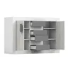 A modern sideboard or cabinet with doors and drawers, shown against a white background. Voir les images du produit