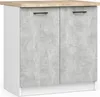 Unterschrank 80 cm VERMINA - weiß / Beton Produktbild-Vorschau 1