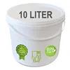 plasteo® 10 Liter Eimer mit Deckel Lebensmittelecht Produktbild-Vorschau 1
