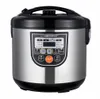 A front view of a silver and black electric multi-cooker with a control panel. Produktbild-Vorschau