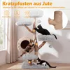 COSTWAY Kraboom, 134 cm, 5-laags kraboom met hol, Productafbeelding-voorbeeld 4
