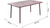 Gartentisch aus Metall "Bilbao" – 150 x 90 x 71 cm – Produktbild-Vorschau 3