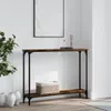vidaXL Konzolový stolík údený dub 100x22,5x75 cm odvodený Náhľad obrázku produktu 2