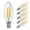 10 x LED Filament Leuchtmittel Kerze gedreht 4W = 40W E14 Produktbild-Vorschau 3