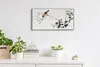 Wohnzimmer-Bild Leinwand Uhr 60x30 Malerei Asiatischer Tier Produktbild-Vorschau 3