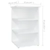 vidaXL Étagère d'appoint blanc 35x35x55 cm Bois composite Voir les images du produit 14