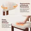 COLAMY 2er-Set Esszimmerstühle aus Chenille, braunes Produktbild-Vorschau 8
