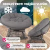 Ratanové otočné křeslo Gargano 92 x 80 x 80,5 cm Náhled obrázku produktu 9