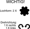 Instructional image with text and icons related to product specifications. Anteprima dell’immagine prodotto