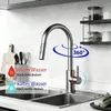AICA Spültischarmatur Ausziehbar Säulenbrause Wasserhahn Produktbild-Vorschau 4