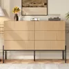 Credenza Merax con texture 3D e 6 cassetti, effetto legno,  Anteprima dell’immagine prodotto 5