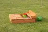 Sandkasten mit Deckel und Sitzbänken Produktbild-Vorschau 2