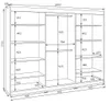 BELANO Schwebetürenschrank 200 cm mit Spiegel – Produktbild-Vorschau 4