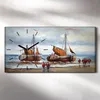 Wandbild Leinwand Bilder Wanduhr 60x30 Gemälde Ozean Meer Produktbild-Vorschau 2
